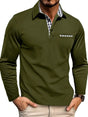 Fitted Long Sleeve Polo for Men