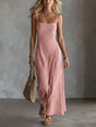 Square Neck A-Line Maxi Dress for Women