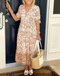 Floral V-Neck Maxi Dress for Women