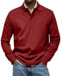 Refined Long-Sleeved Polo for Men
