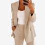 Women's Tailored Wide-Leg Blazer Set