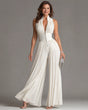 Pleated Wide-Leg Jumpsuit for Women