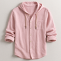 Hooded Cotton Fiber Shirt for Men