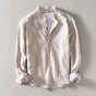 Linen Collarless Shirt for Men