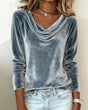 Solid Velvet Top for Women