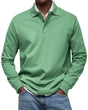 Refined Long-Sleeved Polo for Men