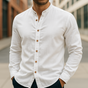 Relaxed Linen Cotton Shirt for Men
