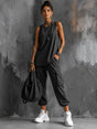Sleeveless Wide-Leg Two-Piece Set for Women
