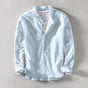 Linen Collarless Shirt for Men