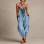 Embroidered Loose Fit Jumpsuit for Women
