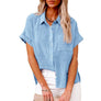 Women's Short-Sleeve Flowing Blouse