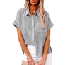 Women's Short-Sleeve Flowing Blouse