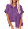 Women's Short-Sleeve Flowing Blouse