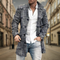 Classic Button Front Coat for Men
