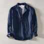 Linen Collarless Shirt for Men