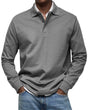 Refined Long-Sleeved Polo for Men