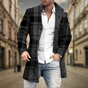 Classic Button Front Coat for Men