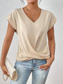 Women's Fitted Elegant V-Neck T-Shirt