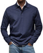 Refined Long-Sleeved Polo for Men