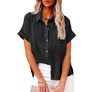 Women's Short-Sleeve Flowing Blouse