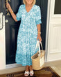 Floral V-Neck Maxi Dress for Women