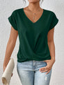 Women's Fitted Elegant V-Neck T-Shirt