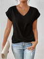 Women's Fitted Elegant V-Neck T-Shirt