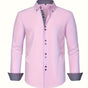 Contrast Cuff Stretch Shirt for Men
