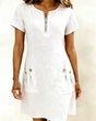 Cotton Linen A-Line Dress for Women