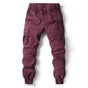 Stretch Cotton Cargo Joggers for Men