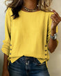 Button Detail Long Sleeve Top for Women