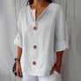 Women's V-Neck Button-Front Shirt