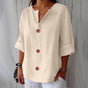 Women's V-Neck Button-Front Shirt