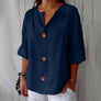 Women's V-Neck Button-Front Shirt