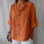 Women's V-Neck Button-Front Shirt