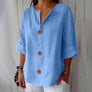 Women's V-Neck Button-Front Shirt