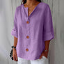 Women's V-Neck Button-Front Shirt