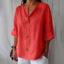 Women's V-Neck Button-Front Shirt