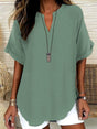 Notched Neck Blouse for Women