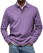 Refined Long-Sleeved Polo for Men