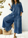 Flowing Cotton Jumpsuit for Women