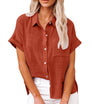 Women's Short-Sleeve Flowing Blouse