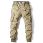 Stretch Cotton Cargo Joggers for Men