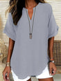 Notched Neck Blouse for Women