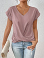 Women's Fitted Elegant V-Neck T-Shirt