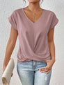 Women's Fitted Elegant V-Neck T-Shirt