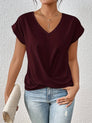 Women's Fitted Elegant V-Neck T-Shirt