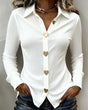 Heart Button-Up Shirt for Women