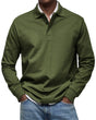 Refined Long-Sleeved Polo for Men