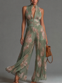 Pleated Wide-Leg Jumpsuit for Women